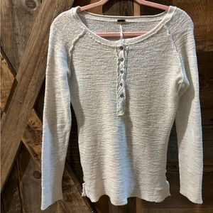 Free people size Henley sweater